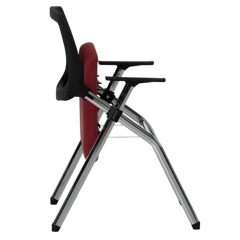 Сгъваем посетителски офис стол Carmen 1704 червен